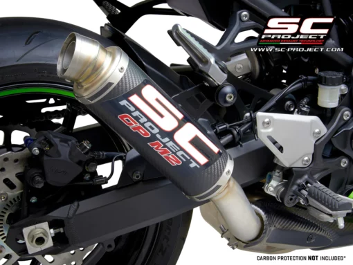 SC Project GP M2 Muffler, Carbon Fiber Slip on Exhaust for Kawasaki Z900 (2020) (K34A 18C) 1