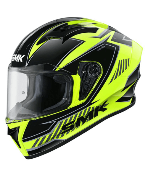 SMK Stellar Sports Adox Gloss Yellow Black Grey (GL426) Helmet 1