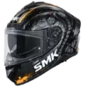 SMK Typhoon Reptile Gloss Black Grey Orange (GL267) Helmet 1