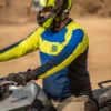 98 Fahren Moto Escape Classic Series Yellow & Blue Jersey 4