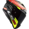 LS2 FF805 Carbon Racing Attack Matt Red Hi Viz Yellow Helmet 4