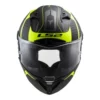 LS2 FF805 Carbon Racing Matt Black Hi Viz Yellow 2