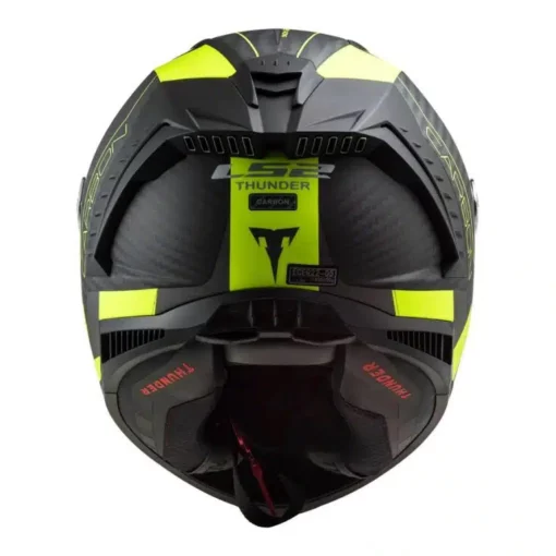 LS2 FF805 Carbon Racing Matt Black Hi Viz Yellow 4