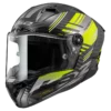 LS2 FF805 Carbon Vol Gloss Black Hi Viz Yellow Helmet 1