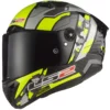 LS2 FF805 Thunder C Space Gloss Hi Viz Yellow Grey Helmet 2