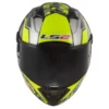 LS2 FF805 Thunder C Space Gloss Hi Viz Yellow Grey Helmet 3