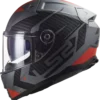 LS2 FF811 Splitter Matt Titan Black Red Helmet 1