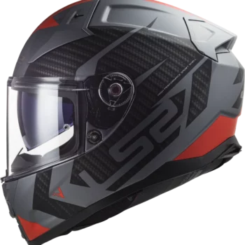 LS2 FF811 Splitter Matt Titan Black Red Helmet 1