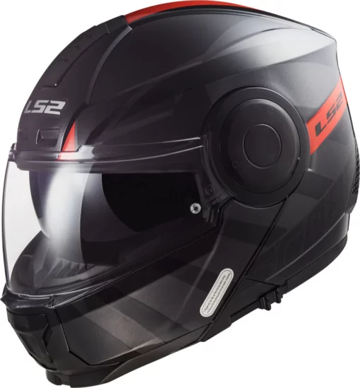 LS2 FF902 Hamr Titanium Gloss Black Red Helmet 1