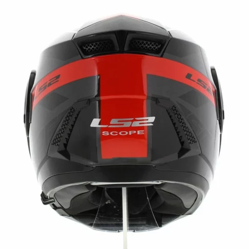 LS2 FF902 Hamr Titanium Gloss Black Red Helmet 5