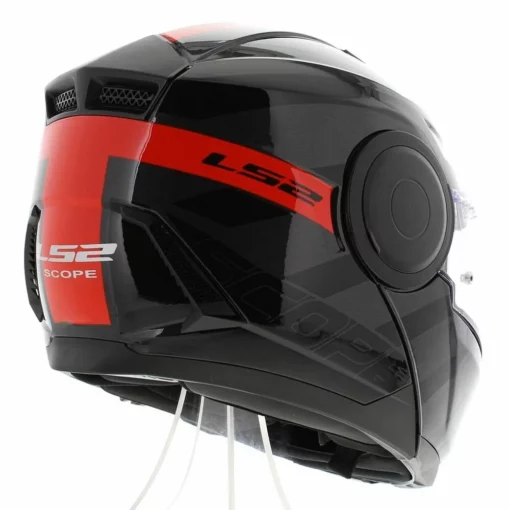 LS2 FF902 Hamr Titanium Gloss Black Red Helmet 7