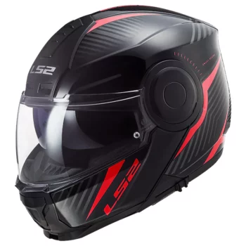 LS2 FF902 Skid Gloss Black Red Helmet 1