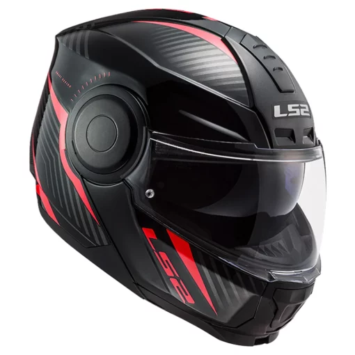 LS2 FF902 Skid Gloss Black Red Helmet 5