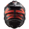 LS2 MX701 Alter Matt Black Fluroscent Orange Helmet 3