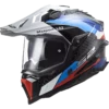 LS2 MX701 Carbon Explorer Frontier Gloss Black Blue Helmet 1