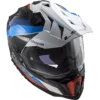 LS2 MX701 Carbon Explorer Frontier Gloss Black Blue Helmet 2