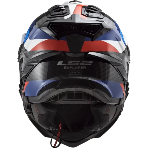 LS2 MX701 Carbon Explorer Frontier Gloss Black Blue Helmet 4