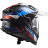 LS2 MX701 Carbon Explorer Frontier Gloss Black Blue Helmet 5