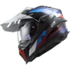 LS2 MX701 Carbon Explorer Frontier Gloss Black Blue Helmet 6