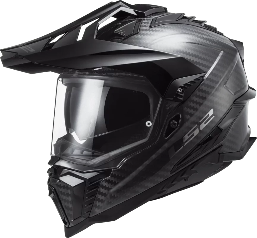 LS2 MX701 Carbon Explorer Solid Gloss Black Helmet 1