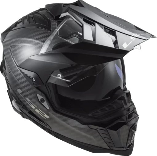 LS2 MX701 Carbon Explorer Solid Gloss Black Helmet 2