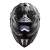 LS2 MX701 Explorer Atlantis Matt Black Titanium Helmet 3