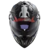 LS2 MX701 Explorer Carbon Extend Matt Black Red Helmet 3