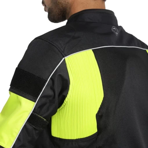 Royal Enfield Explorer V4 Neon Green Riding Jacket 11