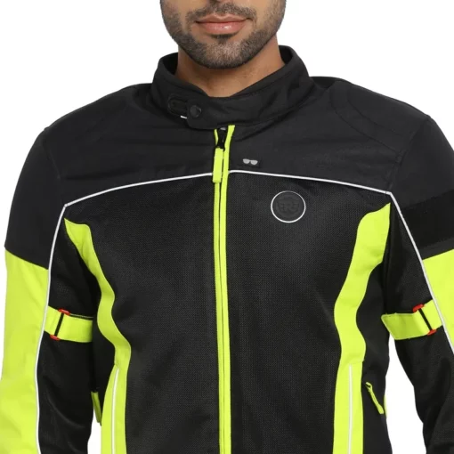 Royal Enfield Explorer V4 Neon Green Riding Jacket 8