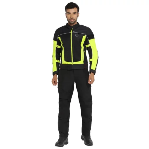 Royal Enfield Explorer V4 Neon Green Riding Jacket 9