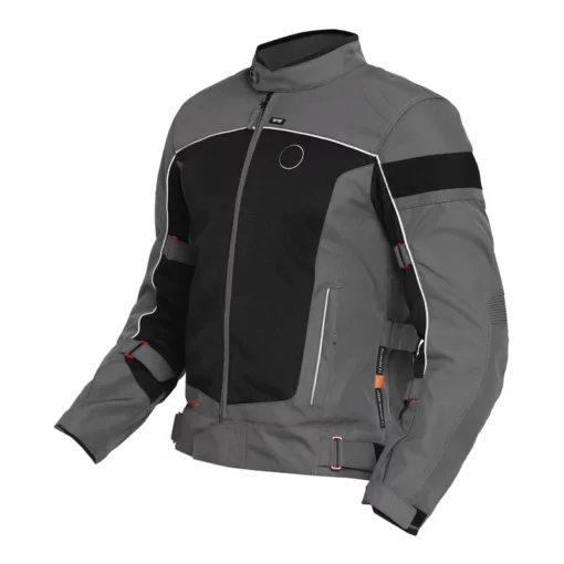Royal Enfield Explorer V4 Pro Grey Riding Jacket|Custom Elements
