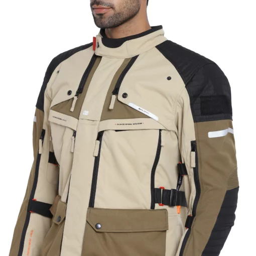 Royal Enfield Nirvik H2O Brown Riding Jacket 6