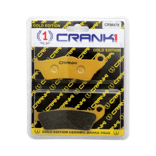 Crank1 Performance Cermaic Front & Rear Brake Pads for KTM Bajaj Yamaha Royal Enfield Harley Davidson Ducati (CRM479) 1