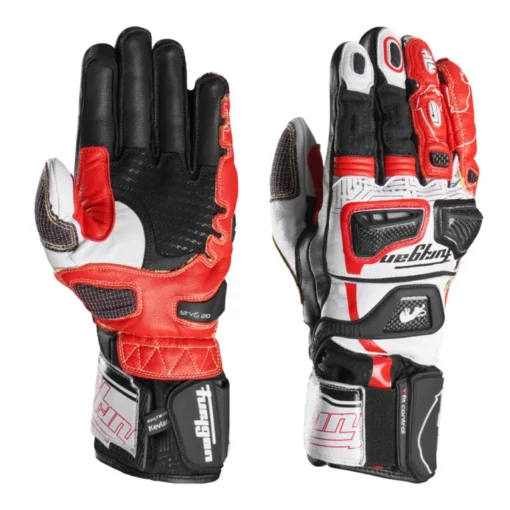 Furygan Styg20 Kevlar Black White Red Racing Gloves 3
