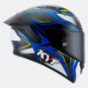 KYT NZ Race Carbon Stride Blue White Helmet 2