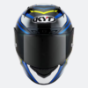 KYT NZ Race Carbon Stride Blue White Helmet 3
