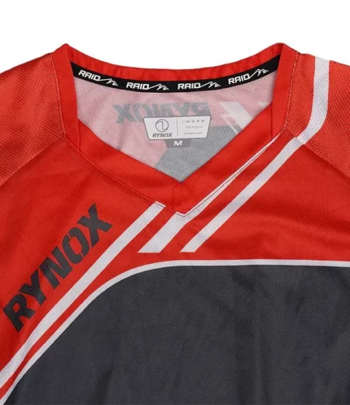 Rynox Raid Frontier Pro Offroad Black Red Jersey 6