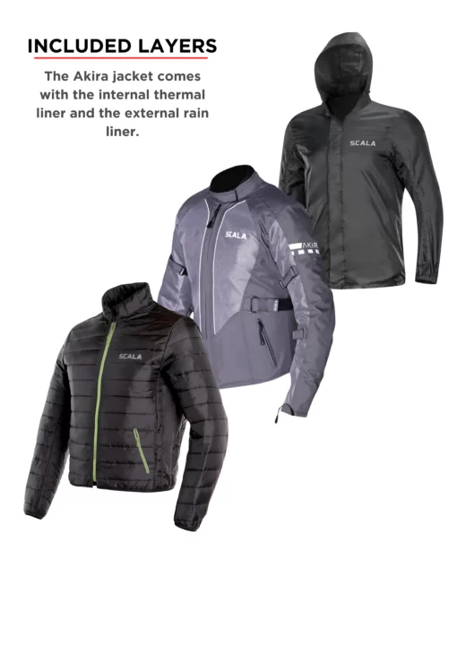 Scala Akira Ladies Grey Riding Jacket 7