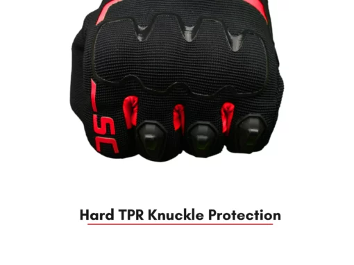 Scala Atlas Black Red Riding Gloves 3