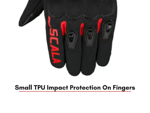 Scala Atlas Black Red Riding Gloves 4