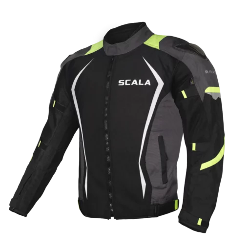 Scala Brave Black Neon Riding Jacket 2