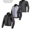 Scala Marvel V2 Black Grey Riding Jacket 6