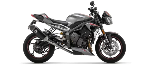 Arrow Catalytic Homologated Full System With Veloce Aluminium Dark Silencer For Triumph Street Triple 765 RS (2020 22) (71002van) 2