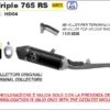 Arrow Catalytic Homologated Full System With Veloce Aluminium Dark Silencer For Triumph Street Triple 765 RS (2020 22) (71002van) 3