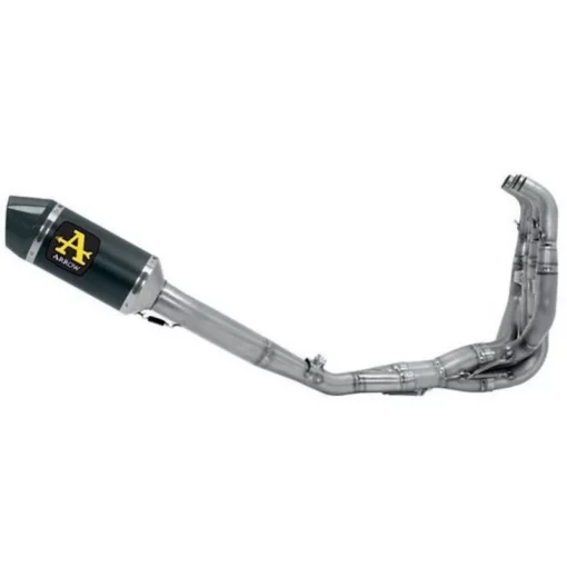 Arrow Competition Full Titanium Exhaust System With Carbon Silencer For Kawasaki ZX6R (2019 21) (71209MKZ) 1