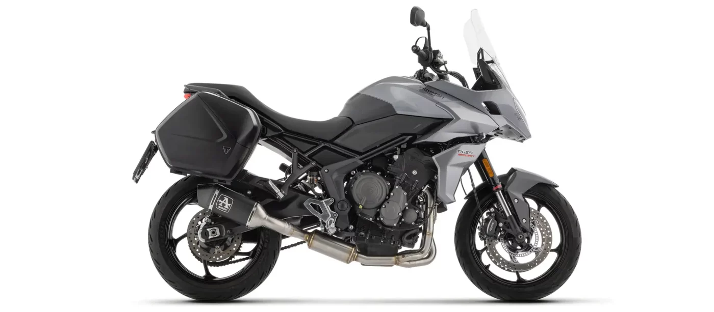 Arrow Full System Racing With Veloce Aluminium Dark Silencers For Triumph Tiger 660 (2021 24) (71004VAN) 1