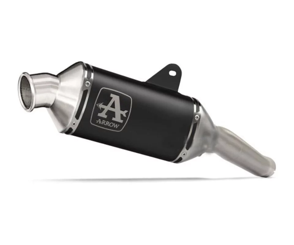 Arrow Indy Race Aluminium Dark Silencer For Moto Morini X Cape 650 (2022 24) (72640AON)