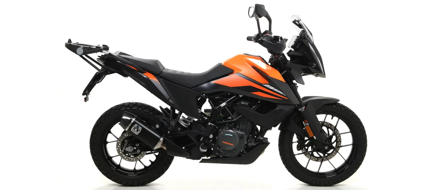 Arrow Indy Race Aluminium Dark Silencer With Caby End For Ktm Adventure 390 (2020 24) (72627AKN)