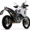 Arrow Indy Race Aluminium Dark Silencer With Steel End Cap For Ducati Desert X 950 (2022 24) (72638AON) 2