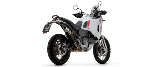 Arrow Indy Race Aluminium Dark Silencer With Steel End Cap For Ducati Desert X 950 (2022 24) (72638AON) 2